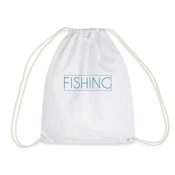 Lettrage de pêche - Sac de sport léger - blanc - Devant