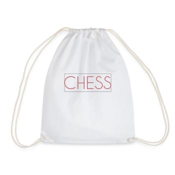 Lettrage d’échecs - Sac de sport léger - blanc - Devant
