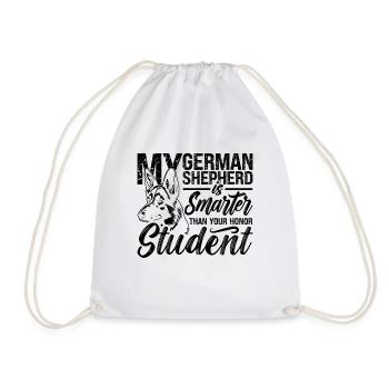 My German Shepherd Is Doggy German Shepherd Lover - Drawstring Bag - white - Front