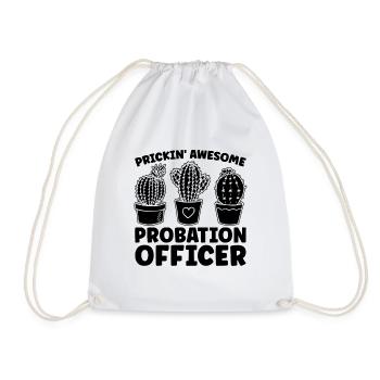 Prickin' Awesome Gardien de prison Agents de probation - Sac de sport léger - blanc - Devant