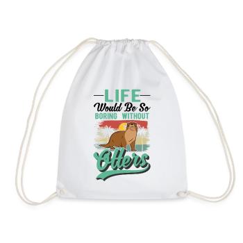 Loutre Cadeau Loutre Loutre Loutre Loutre de mer - Sac de sport léger - blanc - Devant