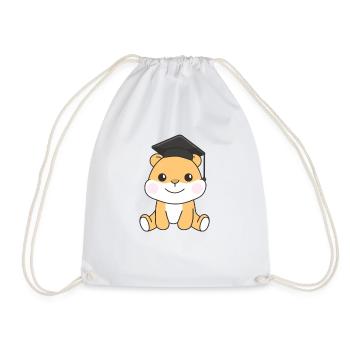 Kids Kindergarten nailed it Hamster Graduation - Turnbeutel - Weiß - Vorne