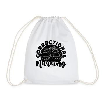 Soins infirmiers correctionnels Infirmières correctionnelles rétro Infirmières et infirmiers correctionnels - Sac de sport léger - blanc - Devant