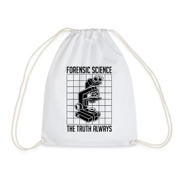 Science médico-légale La vérité toujours scène de crime - Sac de sport léger - blanc - Devant