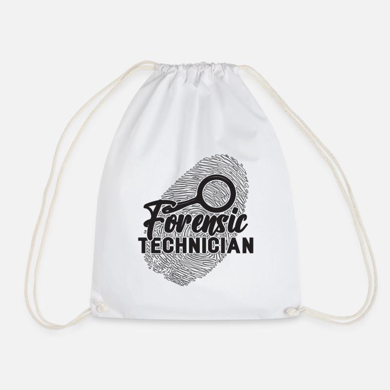 Forensic Technician Fingerprint Forensic Scientist - Turnbeutel - Weiß