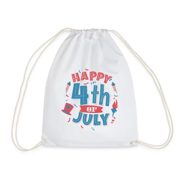 Happy 4th Of July USA Independence Day - Turnbeutel - Weiß - Vorne