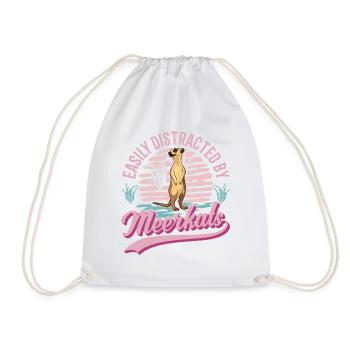 Meerkat Gift Meerkat - Drawstring Bag - white - Front