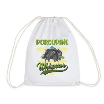 Porcupine Whisperer - Sac de sport léger - blanc - Devant
