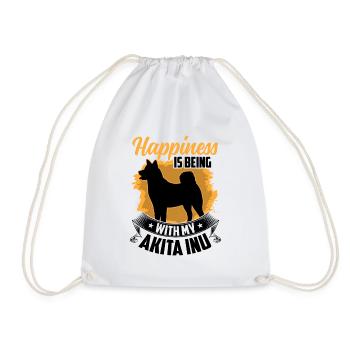Akita Inu vous rend heureux Akita Inu japonais - Sac de sport léger - blanc - Devant