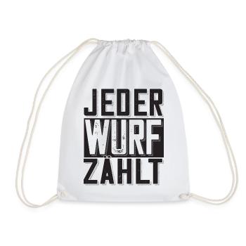 Boule Spruch Kugeln für Bouler Boccia Spiel - Turnbeutel - Weiß - Vorne