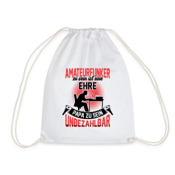 Amateurfunker sein ist eine Ehre Funkamateur - Turnbeutel - Weiß - Vorne