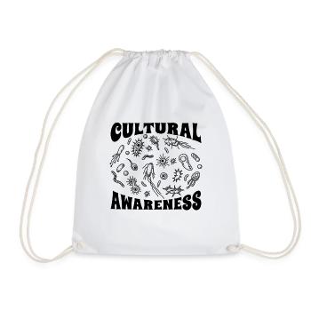 Cultural Awareness Microbiology Microbiologists - Drawstring Bag - white - Front