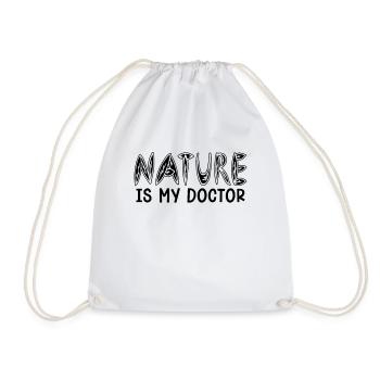 Nature Is My Doctor Herbalism Herb Lover Herbalist - Turnbeutel - Weiß - Vorne