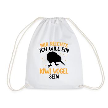 Will ein Kiwi Vogel sein Neuseeländischer Kiwi - Turnbeutel - Weiß - Vorne