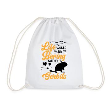 Alésage sans rongeur gerbille Gerbille - Sac de sport léger - blanc - Devant