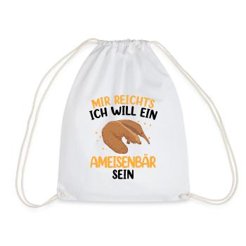 Ich will ein Ameisenbär sein Ameisenfresser - Turnbeutel - Weiß - Vorne