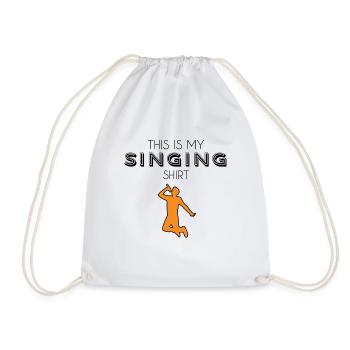 Chemise chantante - Sac de sport léger - blanc - Devant