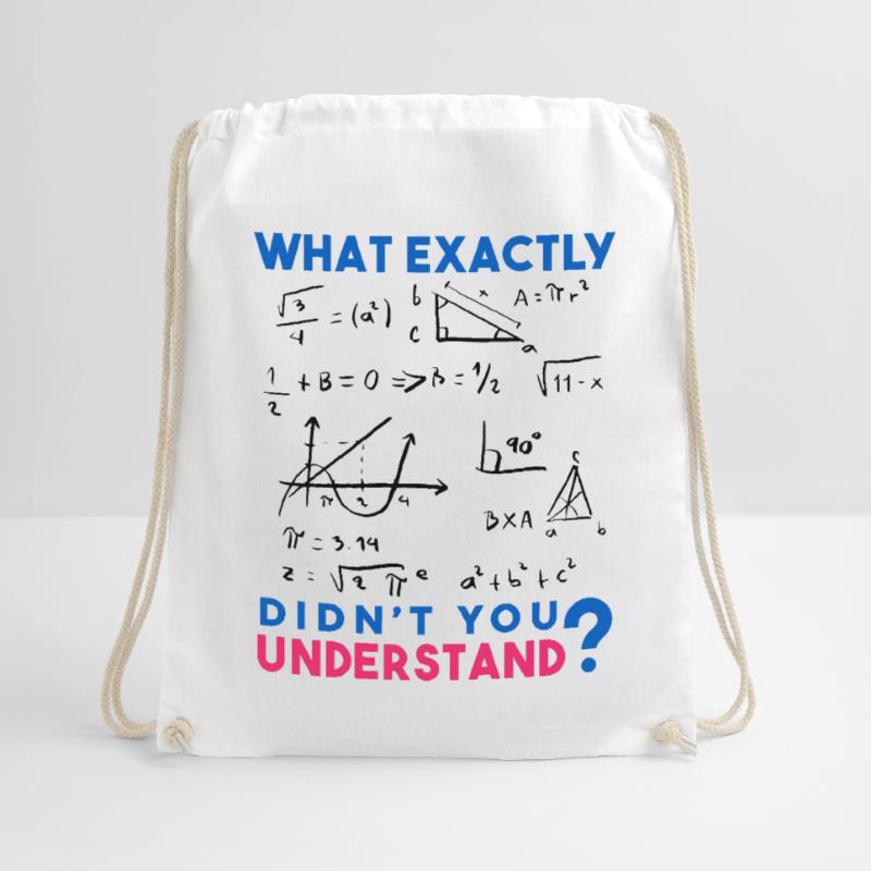 Funny Math Jokes, Physics and Math Formulas Saying Drawstring Bag