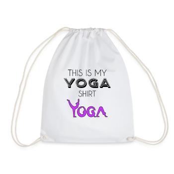 Yoga shirt - Turnbeutel - Weiß - Vorne