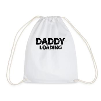 Daddy Loading - Father's Day Gift Ideas First Fath - Turnbeutel - Weiß - Vorne