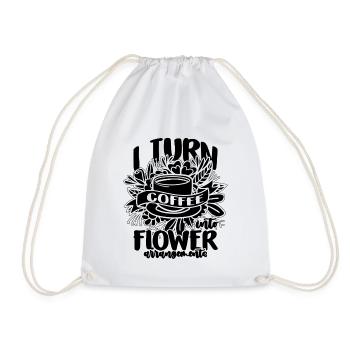 Je transforme le café en fleuriste bouquet fleuriste fleuristes - Sac de sport léger - blanc - Devant