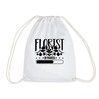 Florist In Progress Loves Floral Designer Florists - Turnbeutel - Weiß - Vorne
