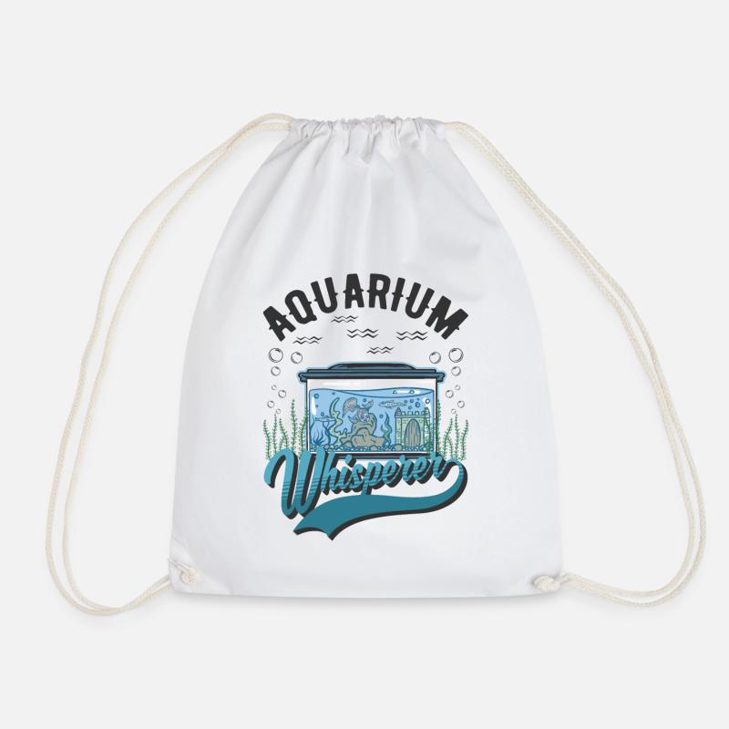 Aquarium Flüsterer Aquaristik Aquarianer Aquarist - Turnbeutel - Weiß
