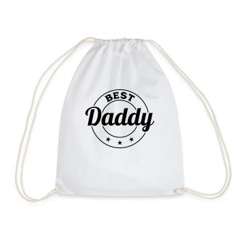 Best Daddy - Father's Day Daddy - Drawstring Bag - white - Front