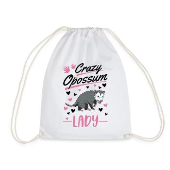 Opossum fou Femme Marsupial de l’opossum - Sac de sport léger - blanc - Devant