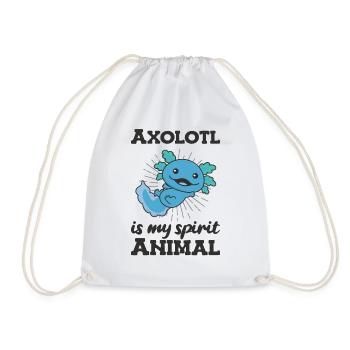 Axolotl est mon animal spirituel - süßer Axolotl - Sac de sport léger - blanc - Devant