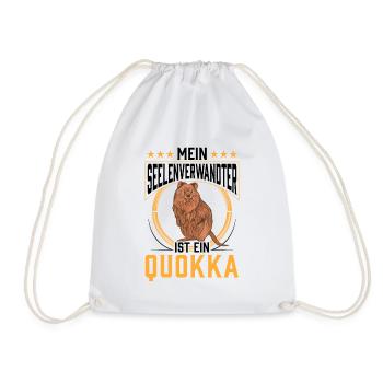 Quokka ist mein Seelenverwandter Beuteltier - Turnbeutel - Weiß - Vorne