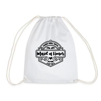 Pairs Well With Maid Wedding Party Maid Of Honors - Drawstring Bag - white - Front