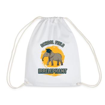 L’école se sent Irrelephant, anti-école - Sac de sport léger - blanc - Devant