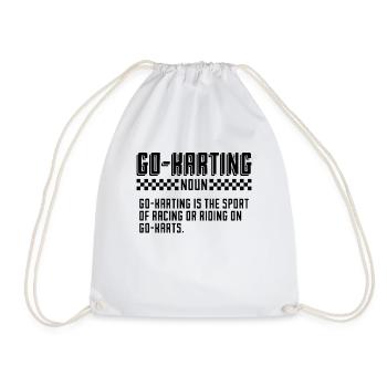 Go-Karting Noun Kart Racing Racetrack Kart Racer - Sac de sport léger - blanc - Devant