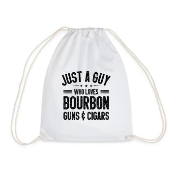 Cigar Smoking Cigars Smoker - Drawstring Bag - white - Front