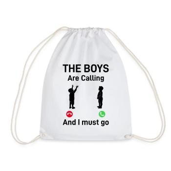 The Boys Are Calling And I Must Go - Daddy Fathers - Drawstring Bag - white - Front