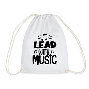 Diriger avec de la musique - Sac de sport léger - blanc - Devant