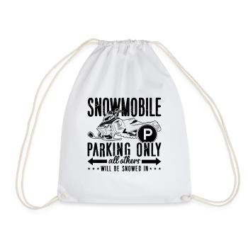 Snowmobile Parking Only Mountain Snowmobile Racer - Turnbeutel - Weiß - Vorne