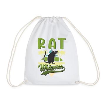 Rats Whisperer Domestic Rat Rat Owner - Drawstring Bag - white - Front