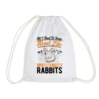 Lapin lapin lapin lapin - Sac de sport léger - blanc - Devant