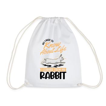 Lapin Cadeau Lapin Lapin Lapin - Sac de sport léger - blanc - Devant