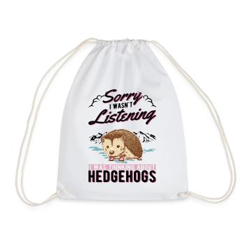 Hérisson Cadeau Hérisson épineux - Sac de sport léger - blanc - Devant