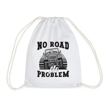 No Road No Problem Road Transport Off-Road Racer - Turnbeutel - Weiß - Vorne