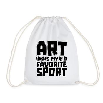 Art Is My Favorite Sport Craftsmanship Painters - Turnbeutel - Weiß - Vorne
