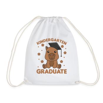 Kids Kindergarten graduate Capybara Graduation - Turnbeutel - Weiß - Vorne