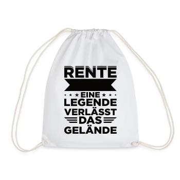 Rente Eine Legende Verlässt Das Gelände - Turnbeutel - Weiß - Vorne