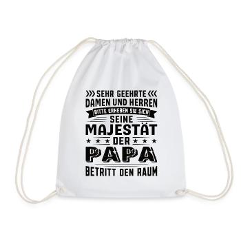 Papa Geburtstag Papa Sprüche Papa Geschenke - Turnbeutel - Weiß - Vorne
