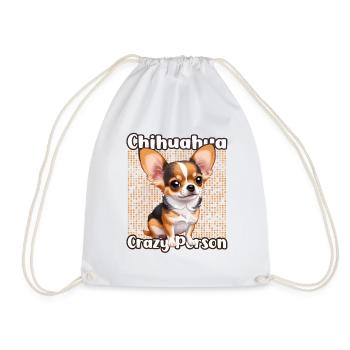 Chihuahua Crazy Person - Turnbeutel - Weiß - Vorne