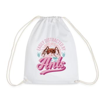 Ants Ant Farm Anthill Fire Ants - Drawstring Bag - white - Front