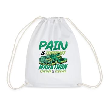 Marathonien finisher, est éternel marathonien - Sac de sport léger - blanc - Devant